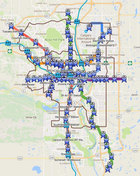 Calgary Blue Line Map Calgary Transit Fantasy Maps | Skyrisecalgary